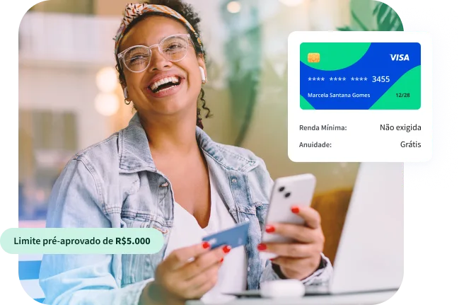 Encontre empréstimo e cartão de crédito